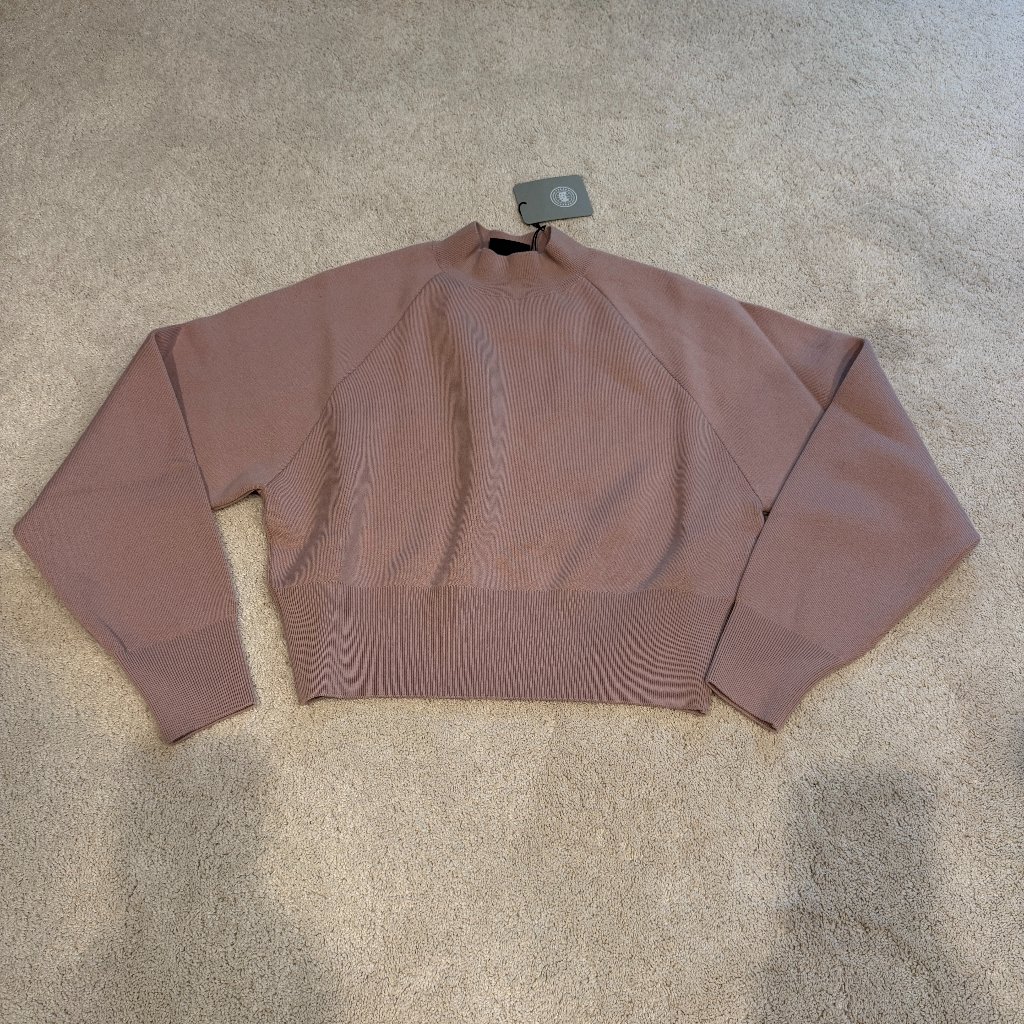 Canada Goose Women Xs Cowl Neck Sweater Holton Mockneck Nwt Rose Blush